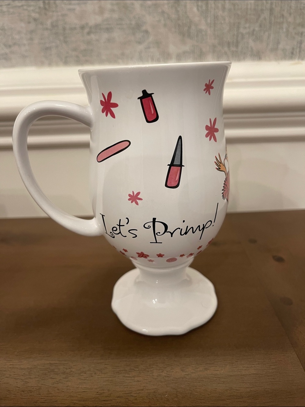 NEW The Girlfriends Collection “Lets Primp” 10 oz Pedestal Mug - Picture 4 of 7